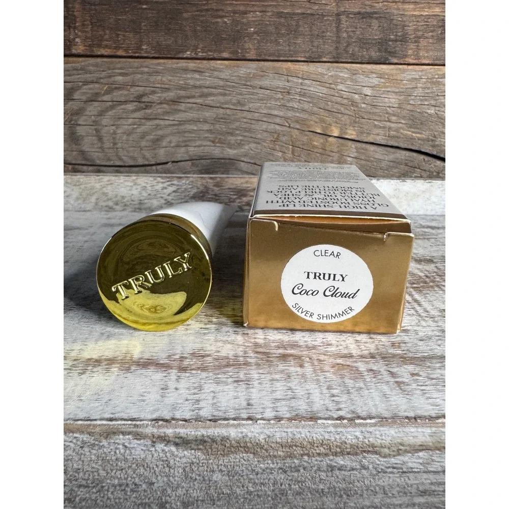 Truly Hydrating Lip Gloss | Coco Cloud Clear Silver Shimmer | NIB | MSRP $18